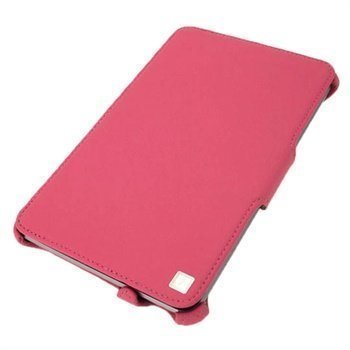 Asus Google Nexus 7 iGadgitz PU-Nahkakotelo Tumma Pinkki