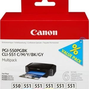 Canon PGI-550/CLI-551 PGBK/C/M/Y/BK/GY Multi-pack