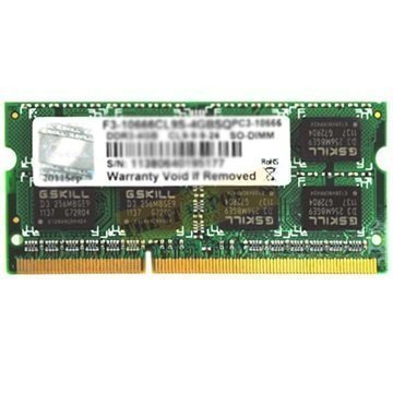 G.Skill F3-10666CL9S-2GBSQ SQ Serie SO-DIM DDR3 RAM Muisti 2Gt