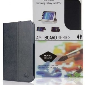 Kotelo PU-nahkaa Galaxy Tab 3 7.0 -tableteille musta