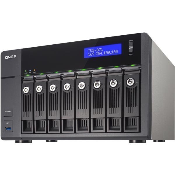 QNAP TVS-871-I3-4G NAS 8x3 5 SATA-HDD i3 "