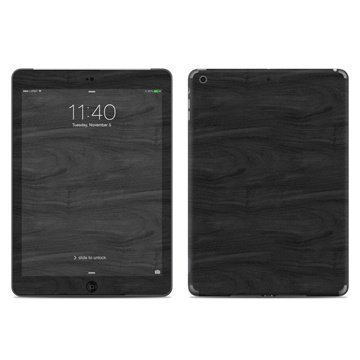 iPad Air Black Woodgrain Skin